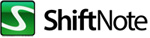   ShiftNote.com Green and Black Logo